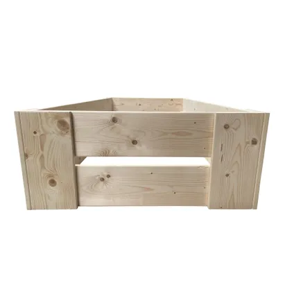 Wood4you - Eenpersoonsbed Krijn steigerhout - Montagepakket 206Lx43Hx96D cm 4