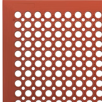 ulsonix Rubberen mat - 153 x 92 x 1 cm - rood ULX-RM-02 2