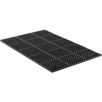 ulsonix ring rubber mat - 150 x 90 x 1 cm - zwart ULX-RM-07