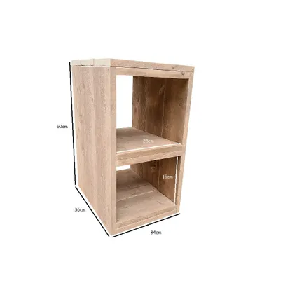 Wood4you -  bureaukastje voor onder je bureau,  gemaakt van verouderd steigerhout. 3