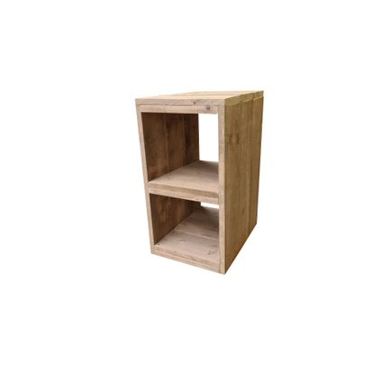 Wood4you - armoire de bureau échafaudage bois 34x68/72 cm
