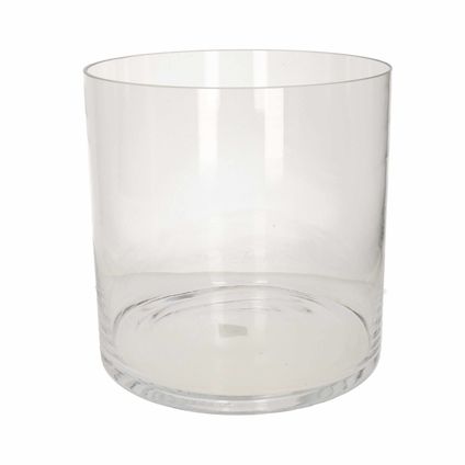 Hakbijl Glass Vaas home basics - cilinder glas - transparant - 30 cm