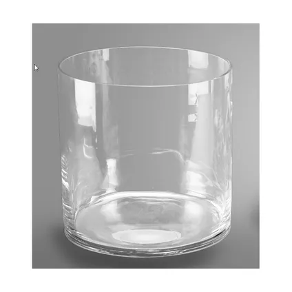 Hakbijl Glass Vaas home basics - cilinder glas - transparant - 30 cm 2