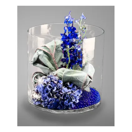 Hakbijl Glass Vaas home basics - cilinder glas - transparant - 30 cm 3