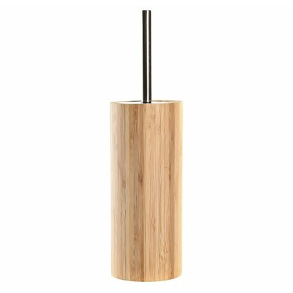 Items Toiletborstel/wc-borstel - bamboe hout - lichtbruin - 37 x 10 cm