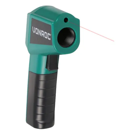 VONROC Digitale infrarood thermometer met laser | Incl. 2x batterijen 4