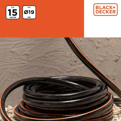 BLACK+DECKER Tuinslang ⌀19MM x 15M 4