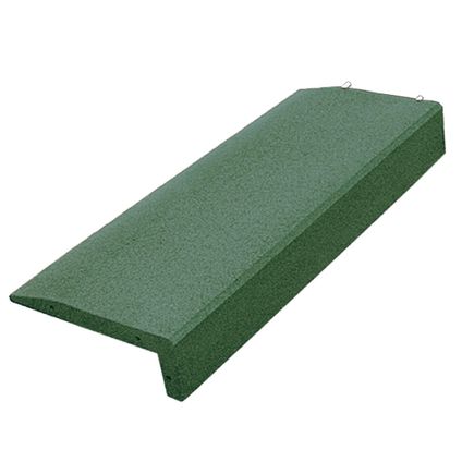 Bordures en caoutchouc pour aires de jeux / bordures en forme de L - 100 x 40 x 14,5 cm - Vert