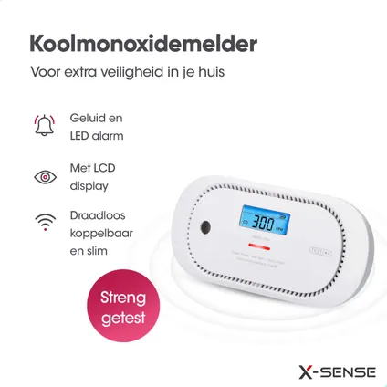 X-Sense XC01-M Slimme koolmonoxidemelder - Link+ Pro met app 3