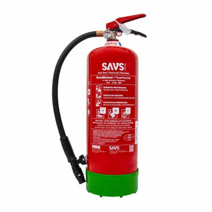 SAVS Schuimblusser 6 liter ABF - 100% fluorvrij - Met montagebeugel - 6L