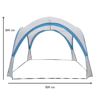 HIXA Aktive Partytent Tent Event Shelter Overzet Wit Blauw 3