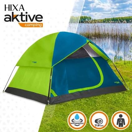 HIXA Aktive Tent 2 Person Dome Festival Blue 240x210x130cm 4
