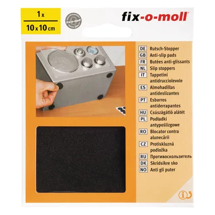 Fix-O-Moll zelfklevende antislippads zwart 100x100mm 2
