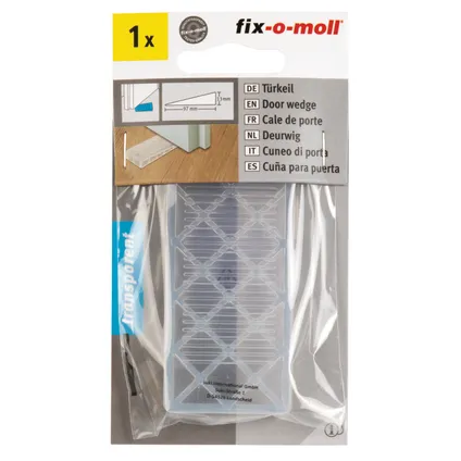 Fix-O-Moll deurwig transparant 97x40x13mm 2