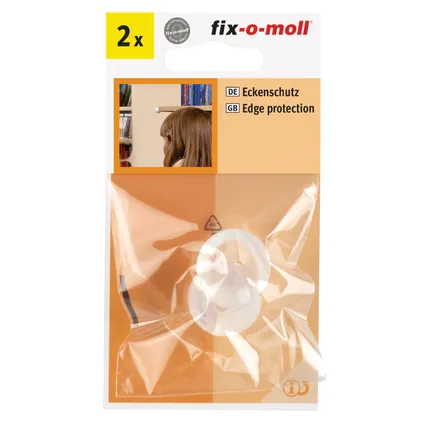 Fix-O-Moll zelfklevende hoekbeschermer transparant 25 mm 2 st 2