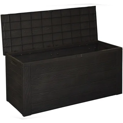 Kussenbox - hout motief - 300 l - 120 x 45 x 58 cm 4