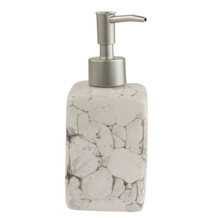 Orange85 Distributeur de savon blanc 330ml marbre salle de bain