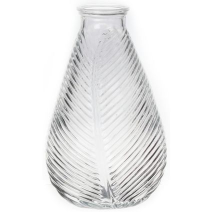 Bellatio Design Vaas - helder transparant glas - D14 x H23 cm