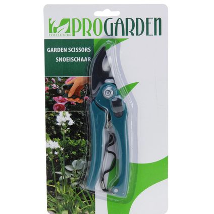 Pro Garden Snoeischaar - tuinschaar - groen - 18 cm