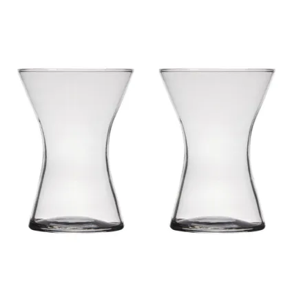 Bellatio Design Vaas - transparant - glas - 14 x 20 cm 3