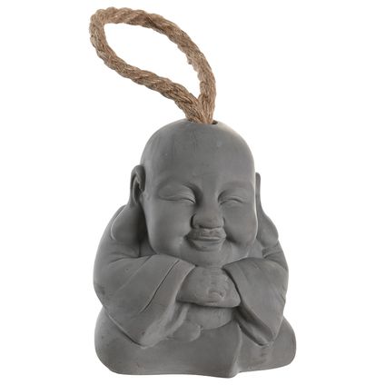 Items Deurstopper Boeddha - cement - grijs - 1.2 kilo - 12 x 15 cm