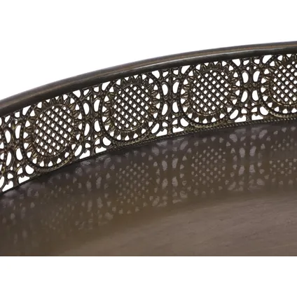 Mica Decorations ronde tafel bronskleurig maat in cm: 45,5 x 70 - BRONS 4