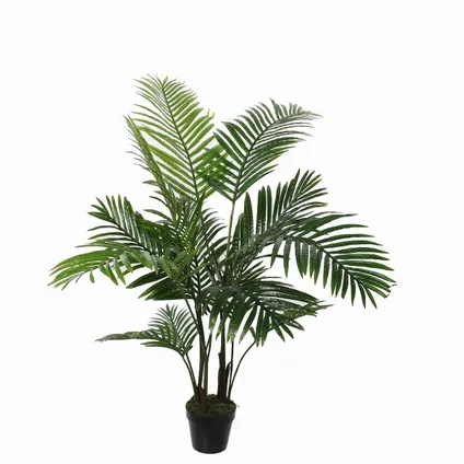 Mica Decorations grote Palm kunstplant - groen - H110 x D90 cm