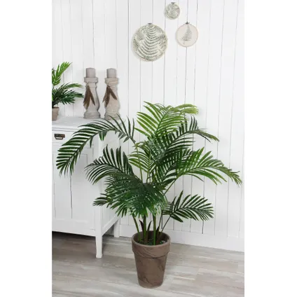 Mica Decorations grote Palm kunstplant - groen - H110 x D90 cm 6