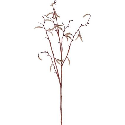 Bellatio flowers & plants Kunsttak - berkenkatjes - 66 cm