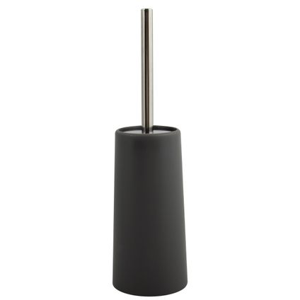 MSV Toiletborstel houder/WC-borstel - antraciet - kunststof - 35 cm