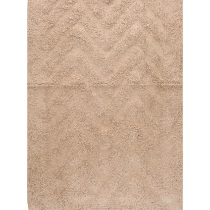Items Badmat - taupe - rechthoekig - 80 x 50 cm 2