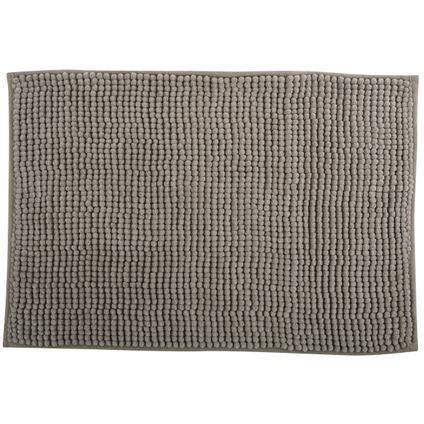 MSV Badkamerkleed/badmat voor op de vloer - beige - 60 x 90 cm