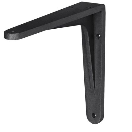 Trendoz Plankdrager - aluminium - zwart - 14 x 11 cm