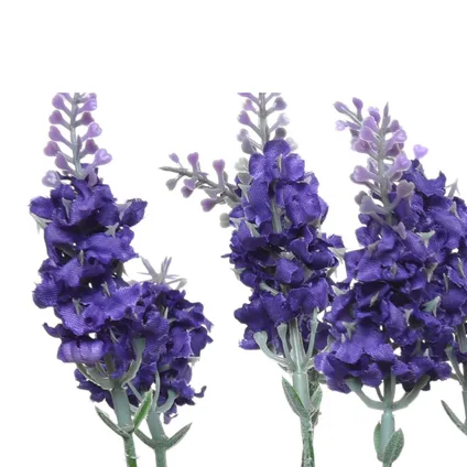 Lavendel kunstplant in pot - paars - D18 x H38 cm 2
