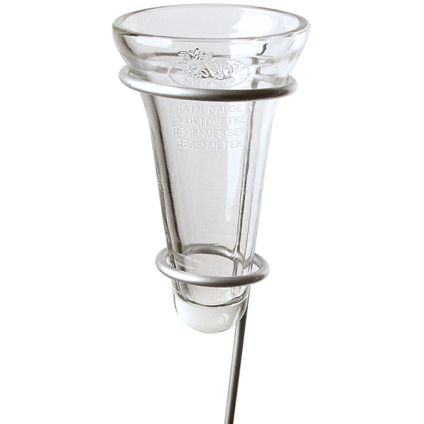 Trendoz Regenmeter - glas - verzinkte grondpen - 69 cm
