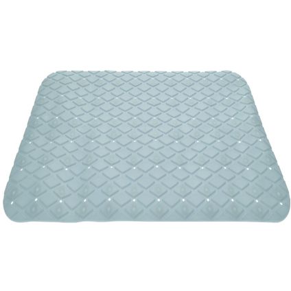 Excellent Houseware Badmat - antislip - mintgroen - 55 cm - vierkant
