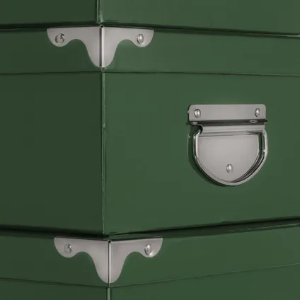 5Five Opbergdoos/box - groen - L48 x B33.5 x H16 cm - Karton 2