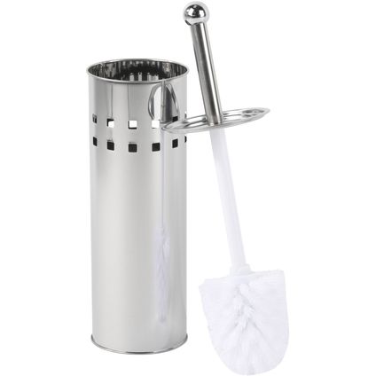 Toiletborstel met houder - RVS - 38 cm