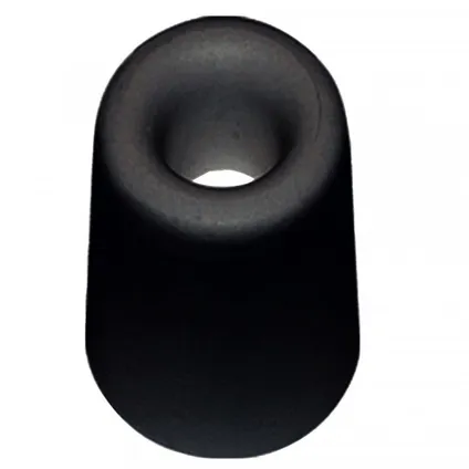 Deurbuffer / deurstopper zwart rubber 75 x 40 mm 2