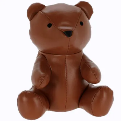 H&S Collection dieren deurstopper 1 kilo gewicht - bruine beer - 17 cm