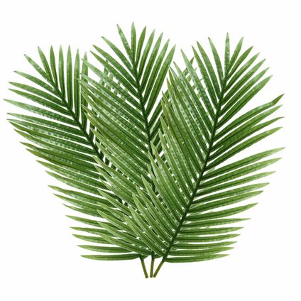 Decoris Kunstplant - ledervaren tak - groen - 111 cm