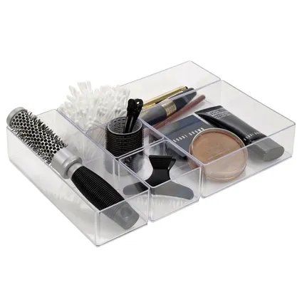 Make-up organizer - voor in de la 6-vaks - 30 x 22,5 x 5 cm 2