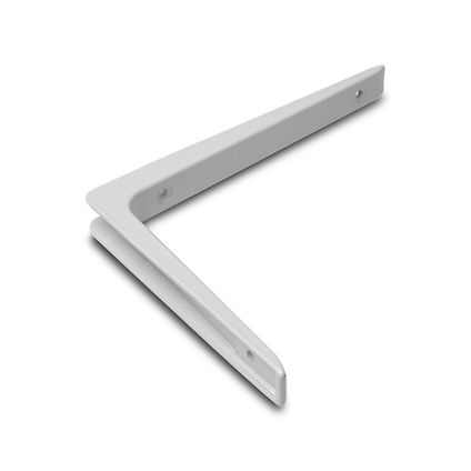 Plankdragers - 2 stuks - wit - aluminium - 15 x 10 cm
