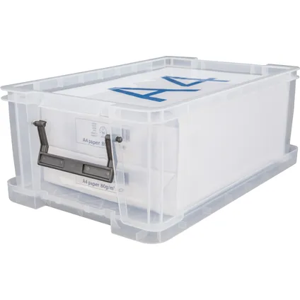 Whitefurze Opbergbox - 10 liter - Transparant - 40 x 26 x 15 cm 5