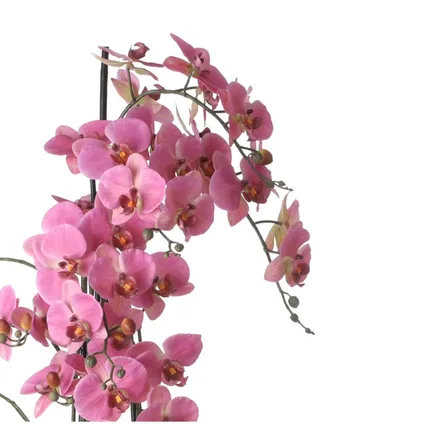 Mica Decorations Orchidee bloem kunstplant - roze - H97 x B19 cm 2