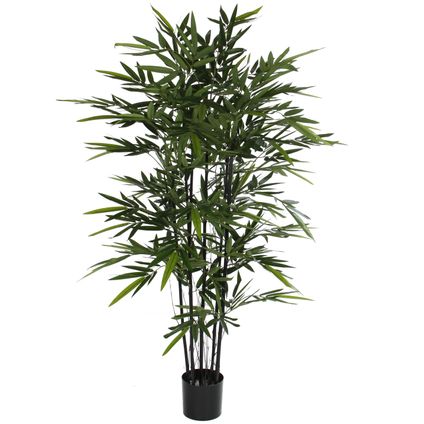 Plante artificielle Mica Decorations Bamboe - 75x75x150 cm - Noir