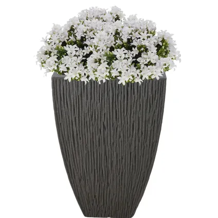 Pro Garden Plantenpot - Tuin - kunststof - grijs - 40 x 60 cm 2
