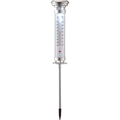 Grundig Buitenthermometer - met solar verlichting - 57 cm