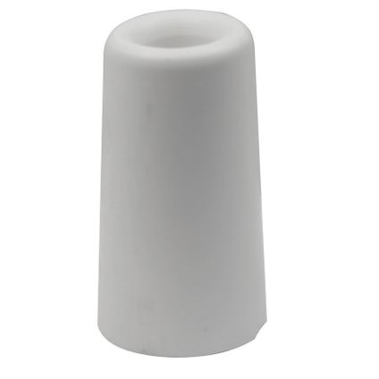 Deurbuffer / deurstopper wit rubber 75 x 40 mm