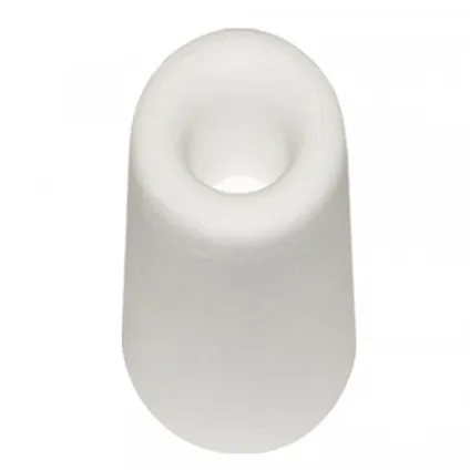 Deurbuffer / deurstopper wit rubber 75 x 40 mm 2